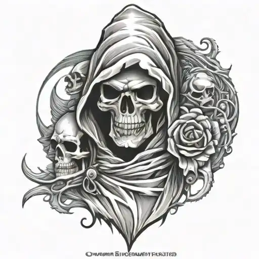 Skulls Grim Reaper Sleeve