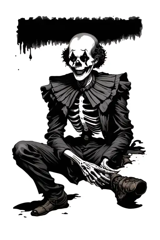 Killer Clown Skeleton