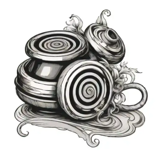 A Memorial Tattoo Using The Sport Of Curling As Insperation