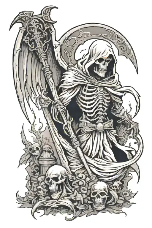 Death Grim Reaper Graveyard