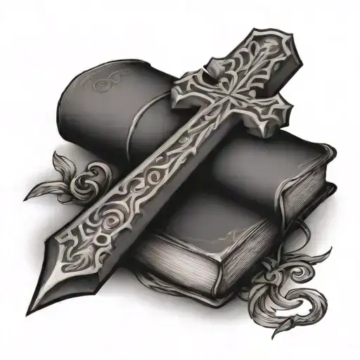 Cross On A Bible Chapter