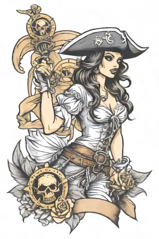 Pirate Girl Pinup