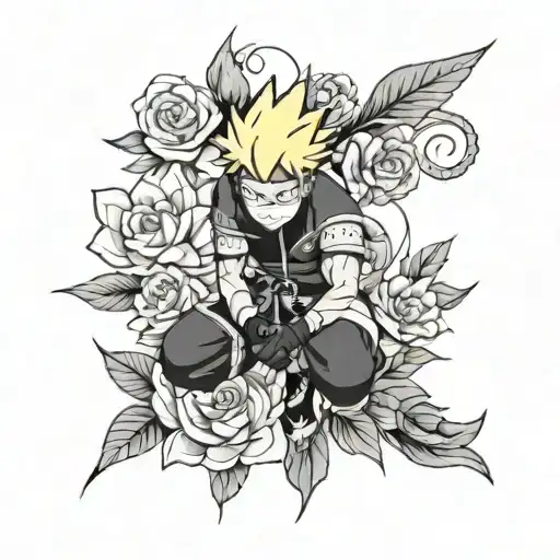 Naruto And Flowers