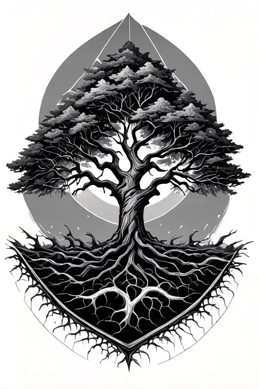 Tree Of Life With Geometrical Background