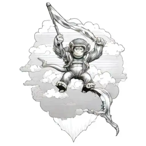 Skydiving Monkey Riding