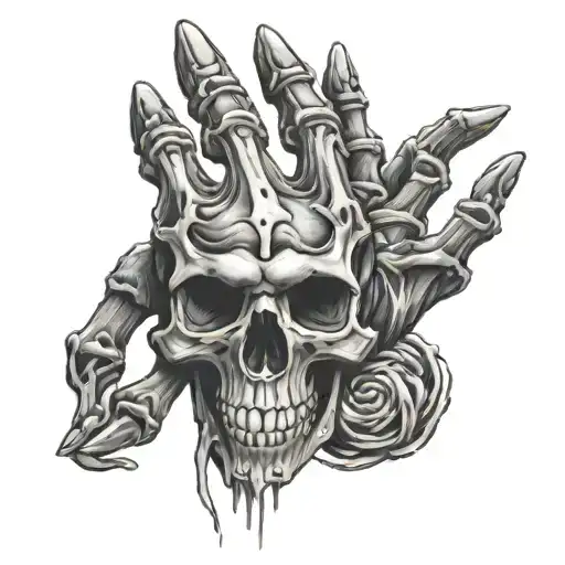 Skeleton Hand Tatoo