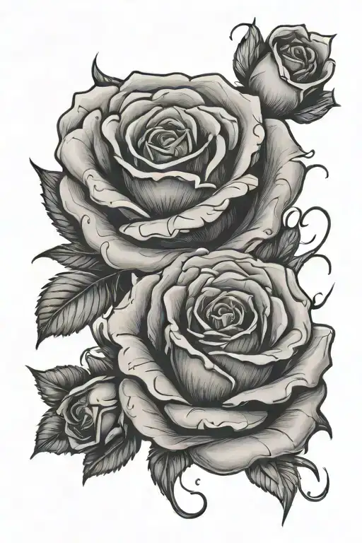 Names With A Rose Intertwined