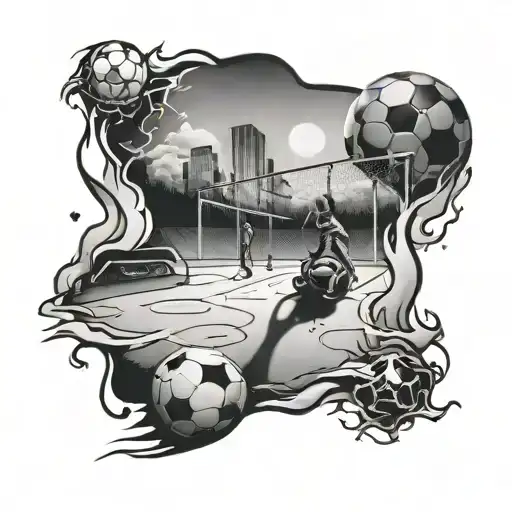 A Frozen Soccer Pitch