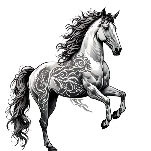 Centaur Half Man Half Horse Tattoo Design
