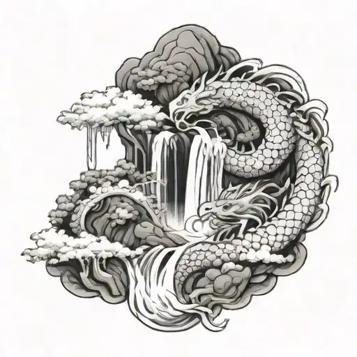 Japanese Dragon Waterfall Mushroom