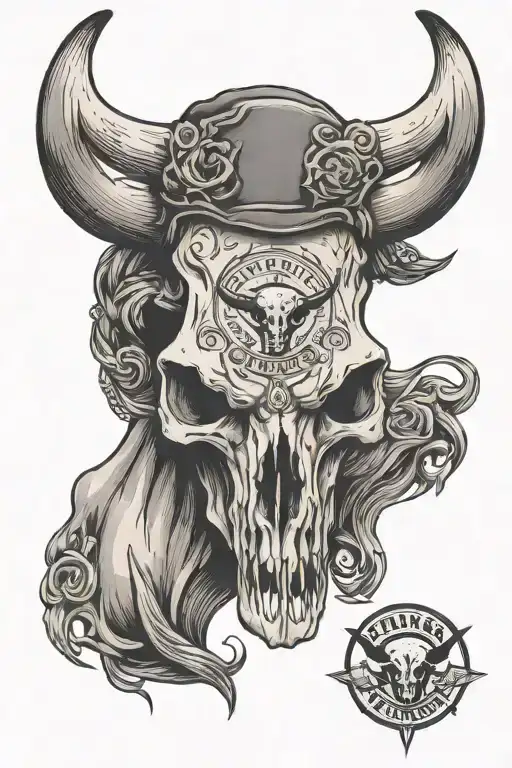 State Of Texas Longhorn Skull With Redneck Pride