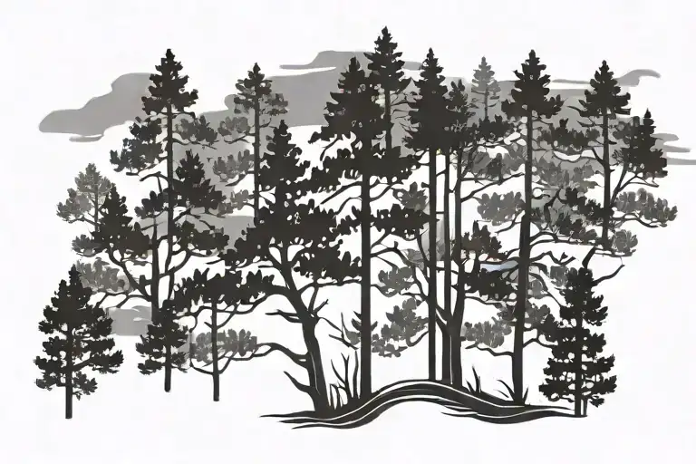 Ecology Flag Made Out Of Long Leaf Pine Trees