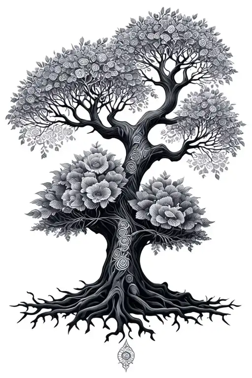 Mandala Family Tree Growing