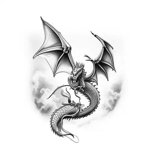 Dragon With Christcross