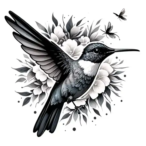 Humming Bird With Fly High Lettering