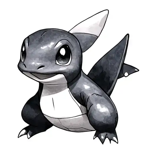 Charmander Squirtle Watercolor