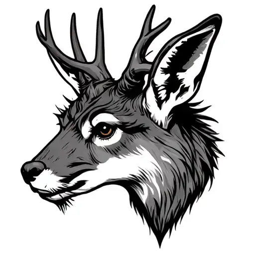 Evil Jackalope Head