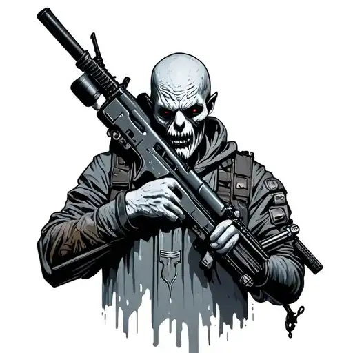 White Walker Holding Sniper Rifle