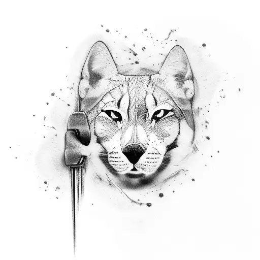 Paw Print And Ecg Line