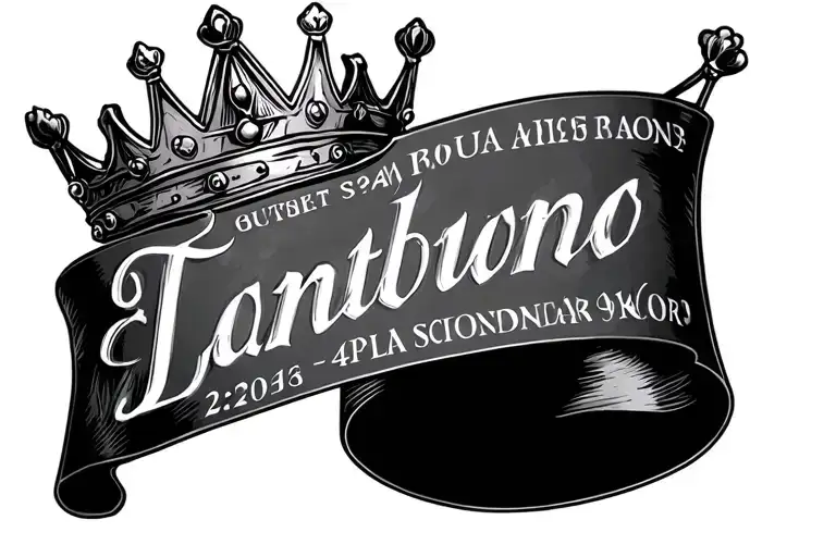 Crown King And Name With Roman Birth Date