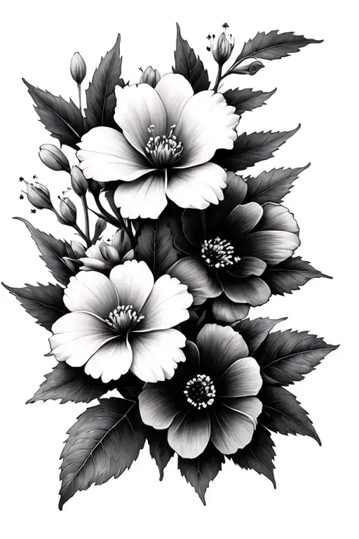 Australian Native Flowers Blooming