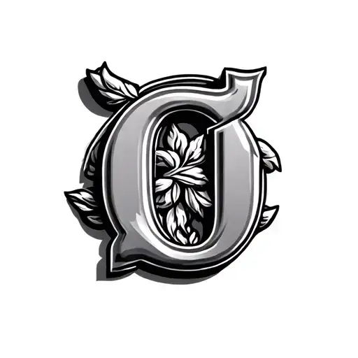 C Oh Letter 3D Greek Statue