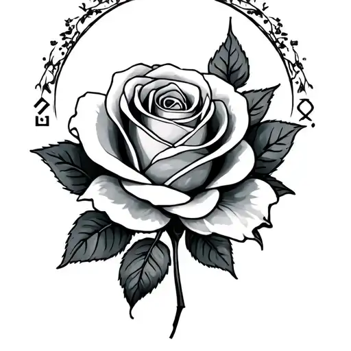 Gemini Zodiac With A Rose