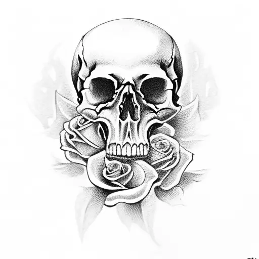 Skull And Roses