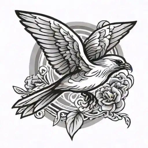 Angel Money Bird Swallow Flying