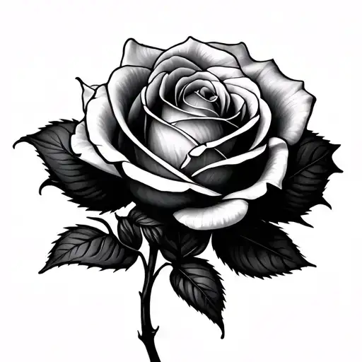 Black Abstract Rose Growing