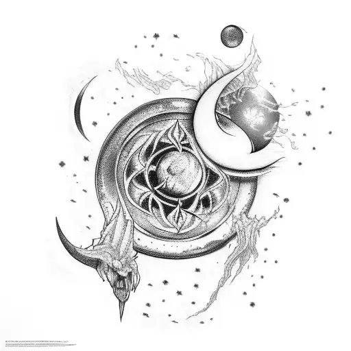 Wand With Expecto Patronum And Phases Of Moon