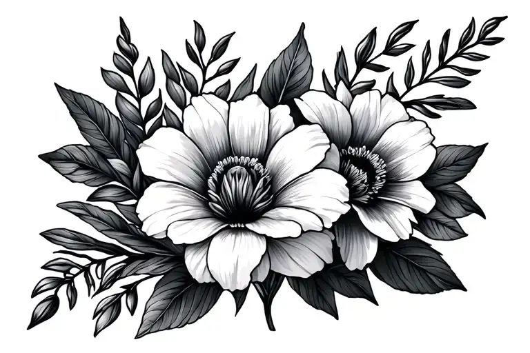 April And March Birth Flower Sleeve