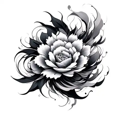 Irezumi Suminagashi Abstract