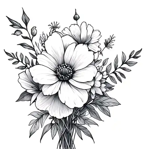 Flower Bouquet Birth Flower