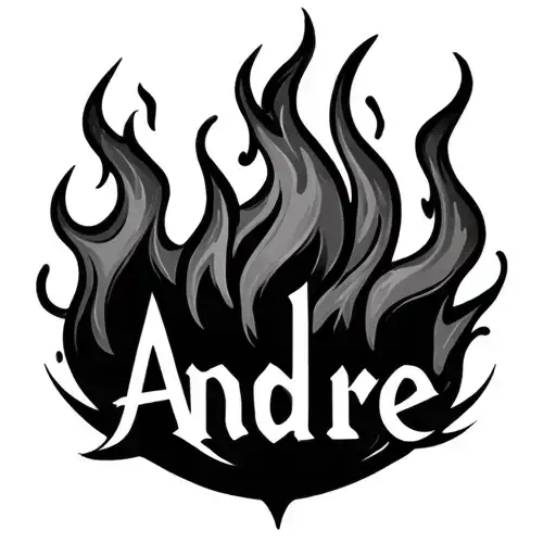 Flames Spelling Andre Abstract