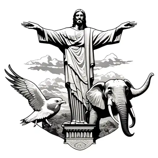 Christ The Redeemer Statue An Elephant And Liverpool Bird