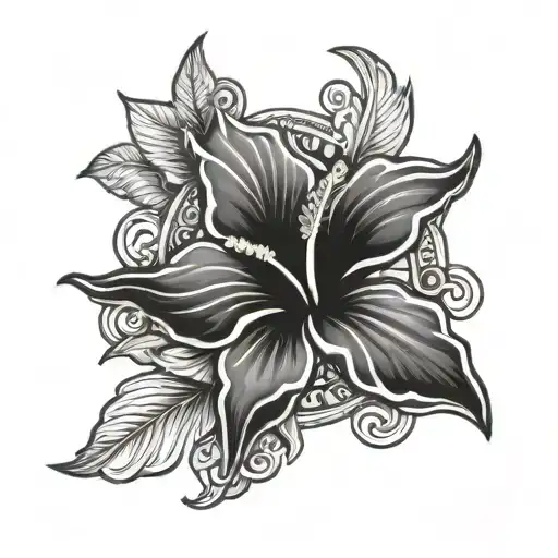 Filipino Sun And Hibiscus Flower Surrounding The Sun