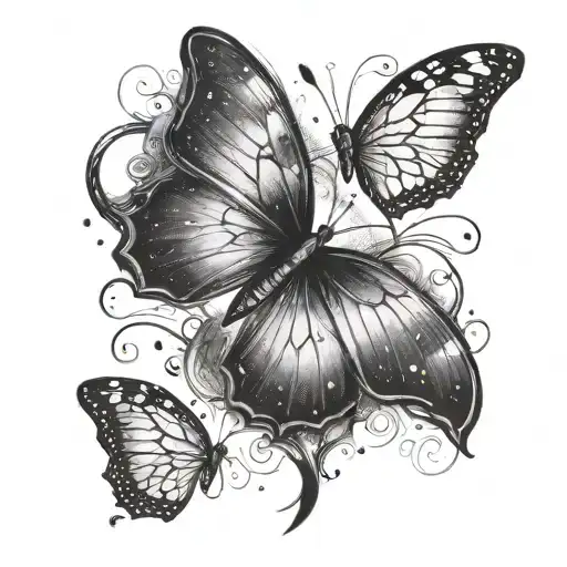 Galaxy And Butterfly