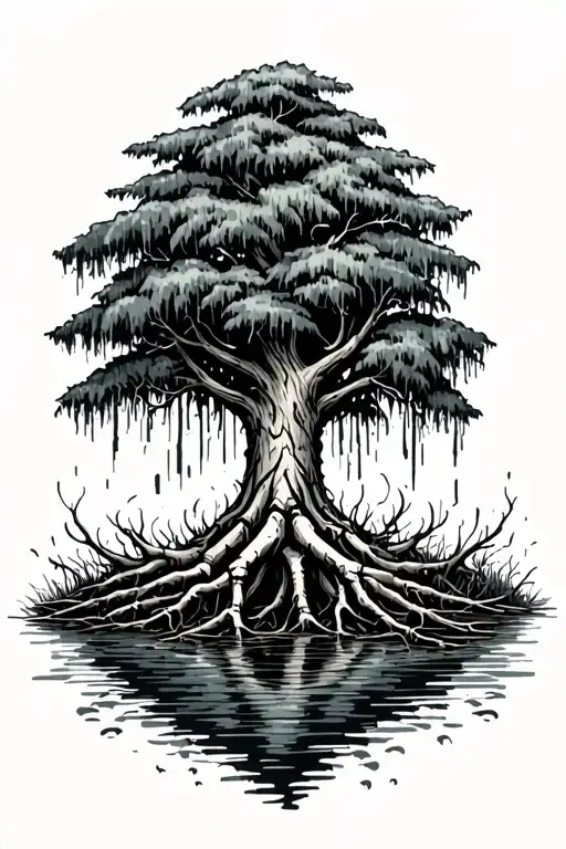 Cypress Tree Swamp Bones For Roots