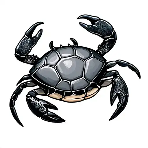 Crab Or Turtle Swimming