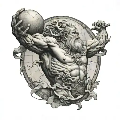 Atlas Carrying The Earth On Top