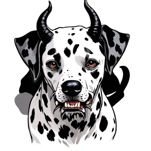Dalmation Devil Scary