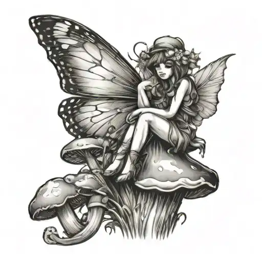 Fairy On Mushroom