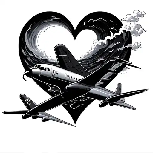 Wave Heart Airplane