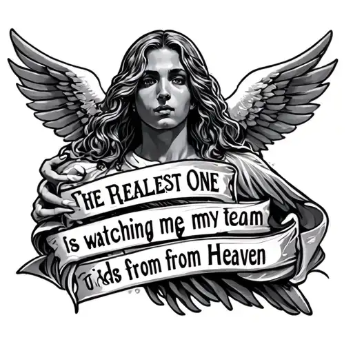 Tattoo That Says The Realest One On My Team Is Watching Me From Heaven