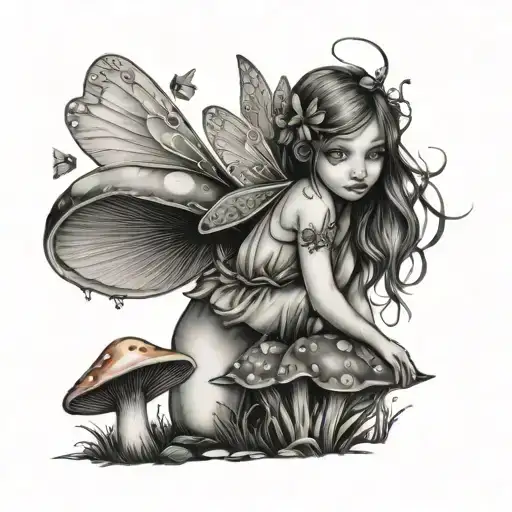 Fairy On Mushroom
