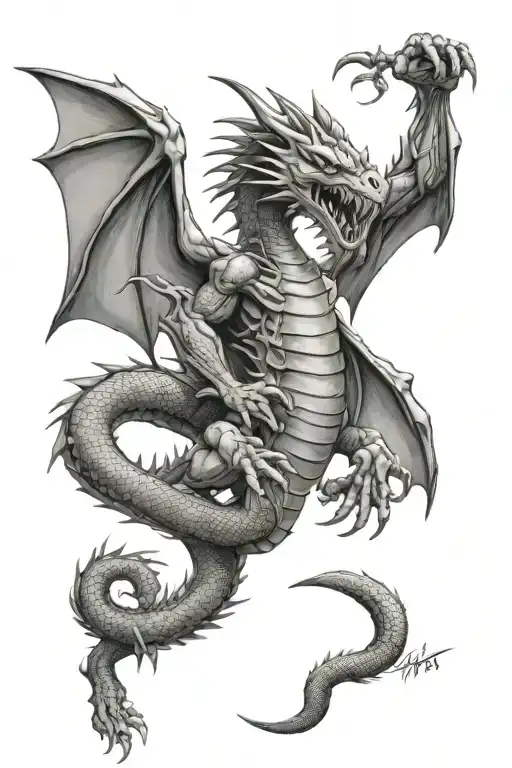 Martial Arts Dragon Guns N Roses