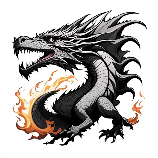 Earth Dragon Breathing Fire