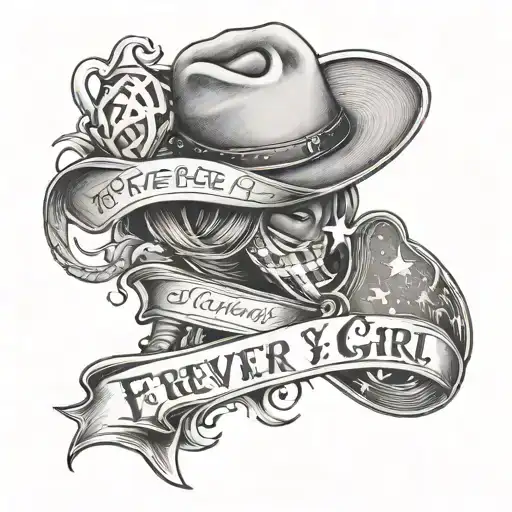 Soft Cursive With A Little Football Cowboy Star In The Middle Saying Forever Your Little Girl