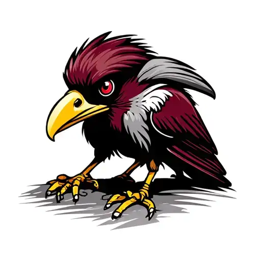 Virginia Tech Hokie Bird Feet One Step